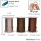 The Beadsmith Wire Elements 18-Gauge Lacquered Tarnish-Resistant Copper Wire for Jewelry Making, 4-10 Yard, 9.14 Meter Spools (Antique Copper, Vintage Bronze, & Rose Gold Color)